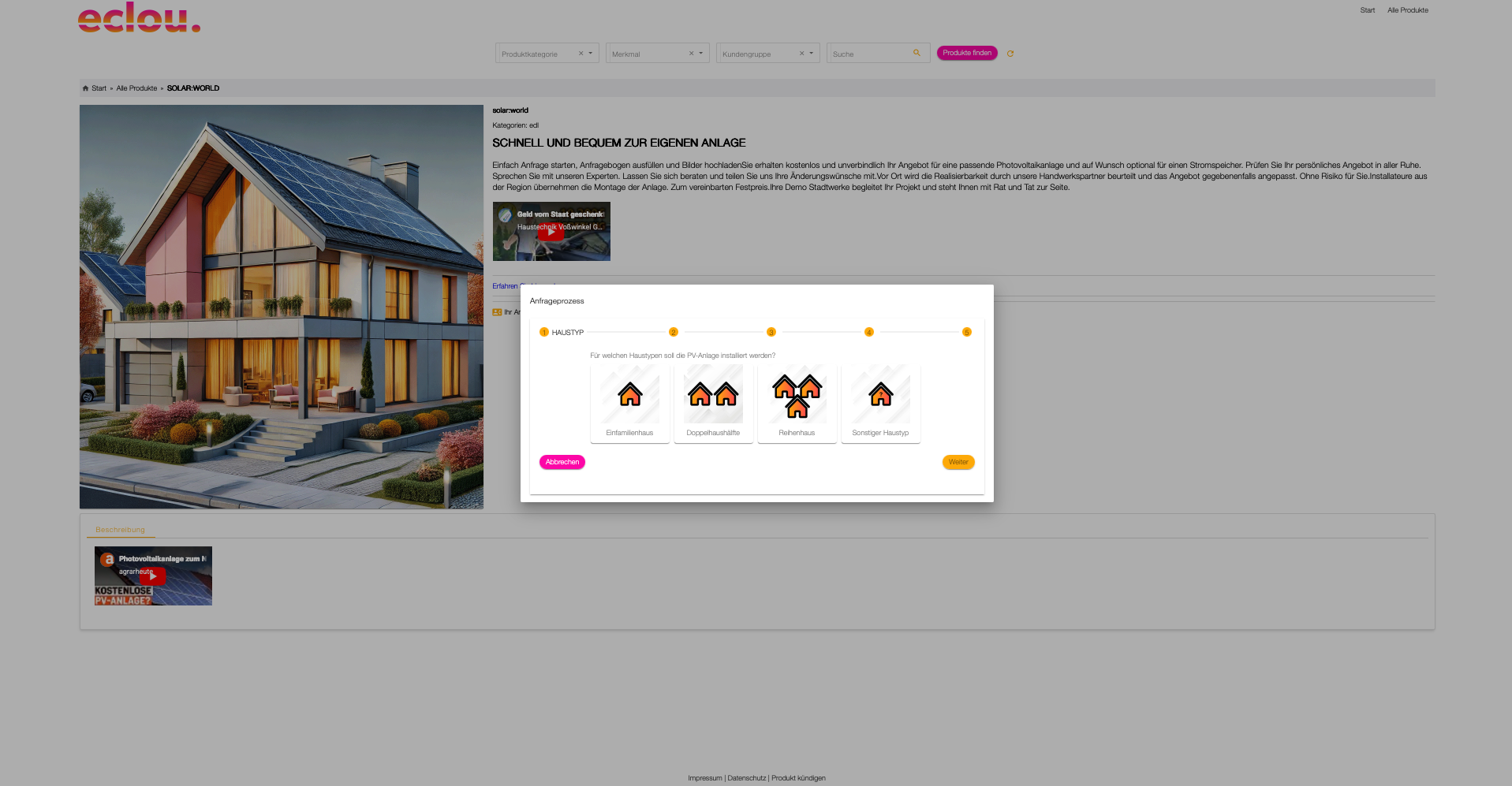 Produktkonfigurator in eclou.salesflow